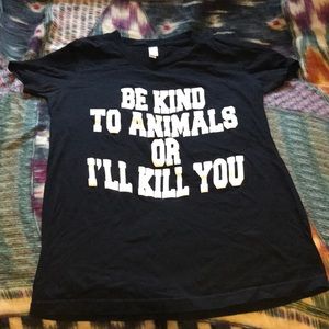 Be Kind To Animals T-shirt, size M